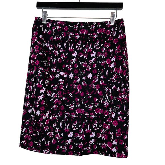 Lysse Mod Floral Print Skirt Knee Stretch - M - Picture 3 of 4